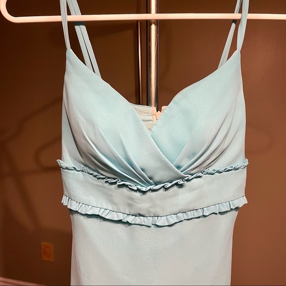 Turquoise semi-formal dress - Picture 2 of 3